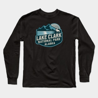 Lake Clark National Park Retro Emblem Long Sleeve T-Shirt